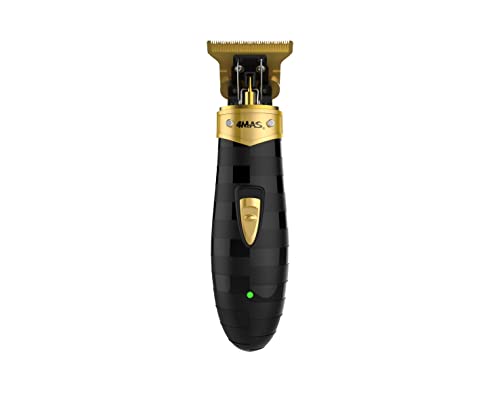 4MAS Bipper Trimmer Buff86 Skeleton Design with Zero-Gapped Gold TLG Blade - Black & Gold