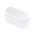 HPYDIY Portable LED Makeup Mirror with Storage Box - White, Dimmable & Rotatable Travel Cosmetic Organizer