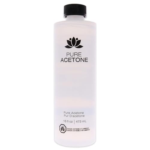 Pure Acetone Nail Polish Remover - 16 oz for Natural Nails and Gel Polish