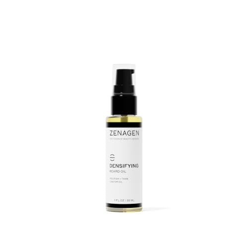 Densifying Beard Oil with Castor Jojoba Almond Avocado - Thicker Fuller Beard