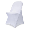 White Stretch Folding Chair Covers 50PCS for Wedding & Events - Babenest