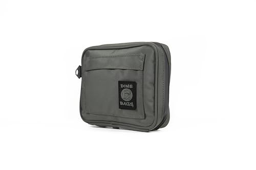 Green 5 Inch Lockable Odor Sealing Pouch with Hidden Storage - Carbon-Lined