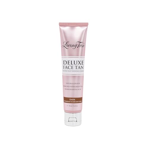Loving Tan 2 HR Express Mousse (4FL Oz) + Face Tan (1.6Oz), Dark - Streak Free, Natural looking, Professional Strength Sunless Tanner - Cruelty Free, Naturally Derived DHA