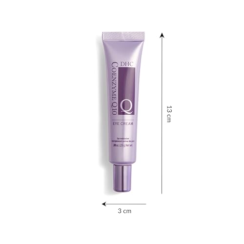 DHC CoQ10 Eye Cream, Antioxidant Treatment for Fine Line and Crow's Feet, Skin-Brightening Vitamin C, Fragrance and Colorant Free, 0.88 oz. Net wt.