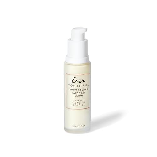 EVER Travel Youthful Quattro Peptide Face & Eye Serum with LSR10 ? Portable Size for On-the-Go Firming & Smoothing Treatment