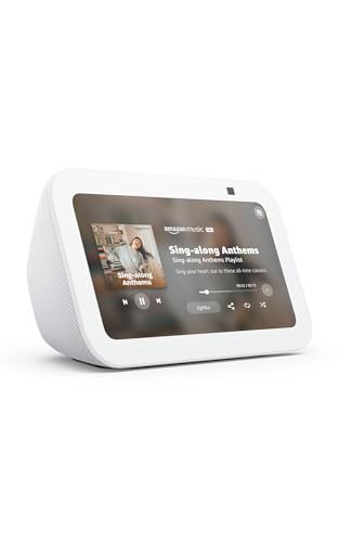 Refurbished Amazon Echo Show 5 Smart Display with Alexa, 5.5" Screen, Deep Bass
