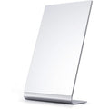 12"x7" Frameless Flat Makeup Mirror, Free Standing Vanity Mirror for Bathroom Countertop, Desk or Jewelry Display, Perfect for Makeup & Shaving
