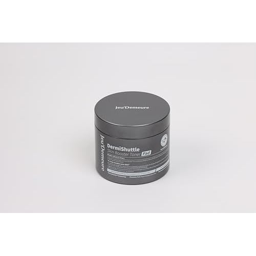 JEU'DEMEURE DermiShuttle Skin Booster PHA Premium Toner Pads, Exfoliating, Minimizing Pores, Dead Skin & Blackheads,100% Cotton Facial Pad, For Sensitive Skin, Korean Skin Care, 60 Pads 2.7 fl.oz