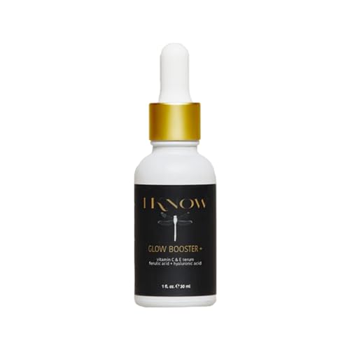 IKNOW Glow Booster Vitamin C & E Serum with Hyaluronic Acid for Face, Anti-Aging & Hydrating Skin Care, 1 oz