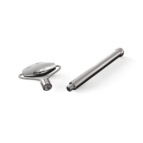 Stainless Steel Ice Roller & Rose Quartz Facial Set | Luxury Skin Care Tools for Lymphatic Drainage, Product Absorption, Skin Tightening, & Relaxation