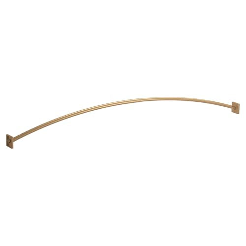 Moen Triva Bronzed Gold Adjustable Curved Shower Curtain Rod 48-72 Inch