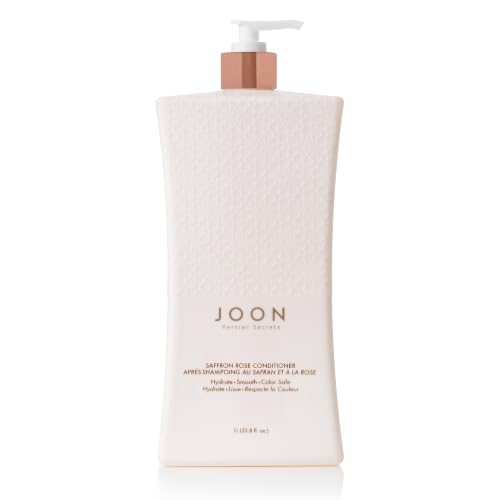 Joon Saffron Rose Conditioner 33.8 Fl Oz with Pomegranate & Pistachio Oil – Nourishing Hair Treatment for Color-Treated & Damaged Hair