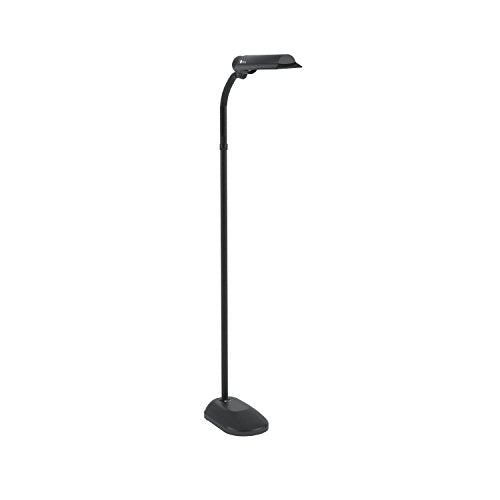OttLite Large Black WingShade Floor Lamp for Crafts & Office Work