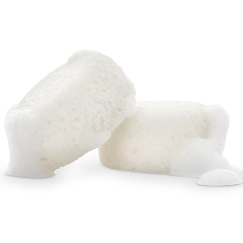 kai Body Buffer ? 2 Count exfoliating Bath sponges with Built-in Cleanser, Gardenia Scent, Vegan & Cruelty-Free | Gently exfoliates & cleanses | Made in The USA