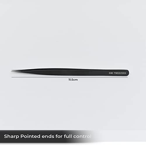 Professional Eyelash Extension Tweezers - Stainless Steel Eyelash Extension Kit - Pack of 2 Eyelashes Extension Tweezers ? Lash Tweezers for Eyelash Extensions - False Eyelash Applicator tool.