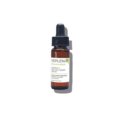 Replenix Vitamin C Pro Collagen Serum, Brightening Anti-Aging Face Treatment with Medical-Grade Antioxidants for Skin Discoloration
