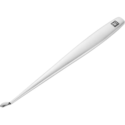 ZWILLING Cuticle Knife with V Blade (for manicures and pedicures, stainless steel), Frosted, Premium, Silver, 5 inch
