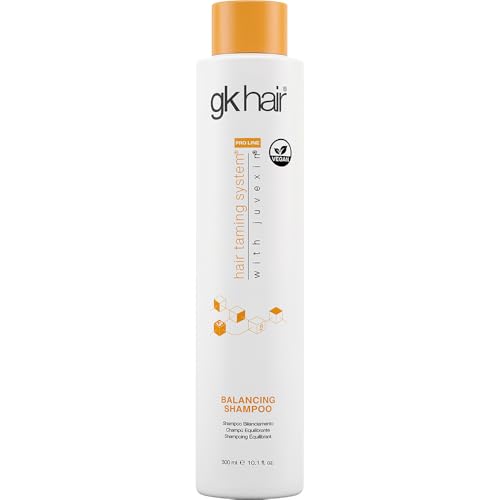 GK HAIR Balancing Shampoo with Keratin & Argan Oil - 10.1 Fl Oz for Oily & Dry Scalp