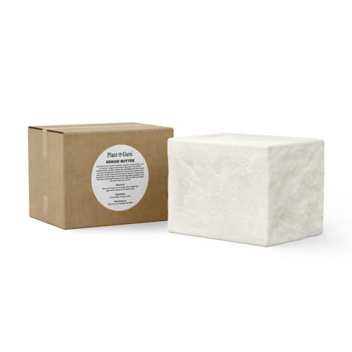 Plant Guru Raw Kokum Butter 80 Ounce Bulk Natural Skin & Hair Moisturizer