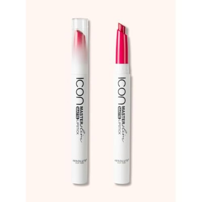 Absolute New York Master Slim Matte Lipstick, Transfer Proof, Intense Pigment, Light-Weight, Buildable Color, Ultra-Shiny, Matte Slim Lipstick (MLSS16 Fuchsia Pop)