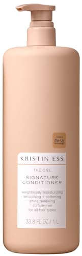 Kristin Ess Signature Conditioner 33.8oz for Dry Damaged Hair - Moisturizing & Smoothing, Sulfate-Free