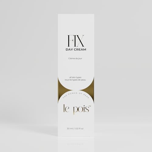 Le Pois FIX Day Cream, Plant-Based Moisturizer for All Skin Types, Fragrance-Free Anti-Aging Hydration, Wrinkle Smoothing for Sensitive Mature Skin Care