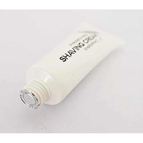 Bulk Shaving Cream - 0.34 fl oz Tubes, White, Pack of 144 - Travel Shaving Cream - Disposable Shave Foam Units for Hotels & Travel - Unscented