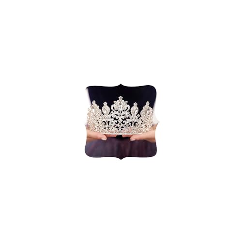 Silver Rhinestone Tiara for Women Girls Bridal Wedding Prom Princess Crown