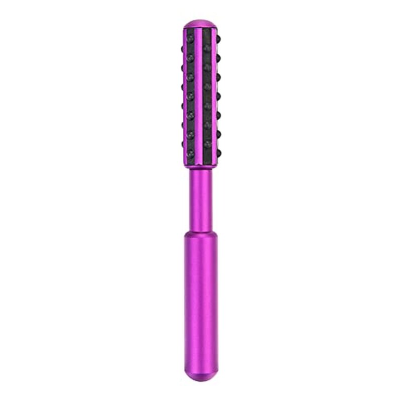 Beauty Massage Roller, Facial Tool, Germanium Roller for Chin Massage, Suitable Lifting Skin, Massaging The Whole Body. (Purple) 1 count