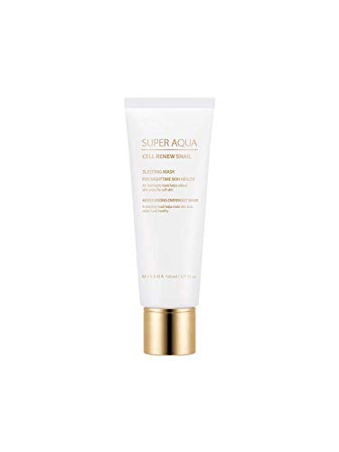 Missha Super Aqua Cell Renew Snail Sleeping Mask - Hydrating Night Face Mask for Skin Repair