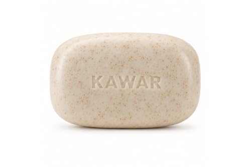 KAWAR Dead Sea Exfoliating Soap Bar 2-Pack with Salicylic Acid, Natural Oils