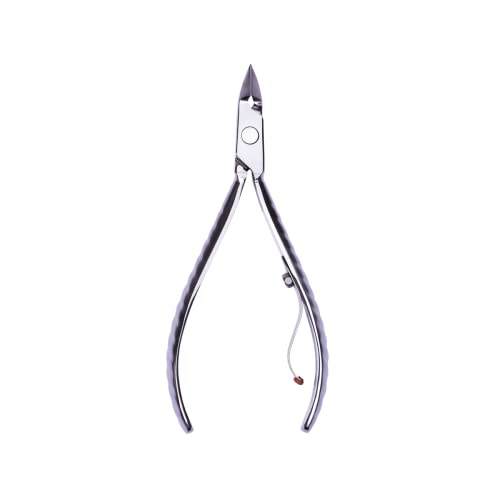 Stainless Steel Cuticle Pliers with Non-Slip Handle - Professional Nail Tool