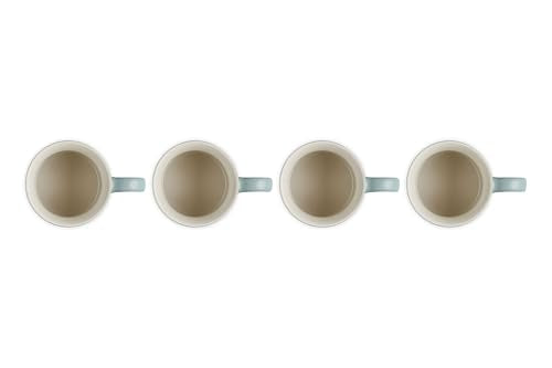 Le Creuset Stoneware Vancouver Mug Set of 4 - 14 oz Sea Salt Variation