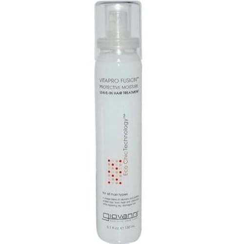 Giovanni Protective Moisture Leave-In Treatment - Leave In Conditioner Spray, Detangler, Hair Care Products for Women & Men, Curly & All Hair Types, Heat Protectant, Smooth Silk Finish - 5.1 Fl Oz
