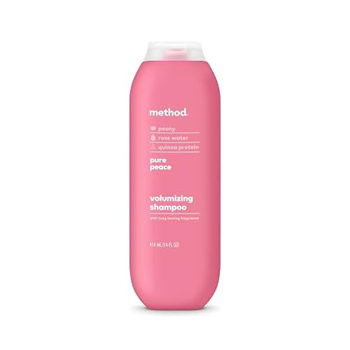 Method Body Wash (28 oz) and Shampoo (14 oz) Pure Peace Paraben-Free Peony Rose Water Pink Sea Salt