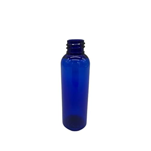 Natural Farms 2 oz Blue Cosmo Plastic Spray Bottles -12 Pack Empty Spray Bottle Refillable - BPA Free - Essential Oils - Aromatherapy | Black Fine Mist Sprayers with Dust Caps - Made in the USA