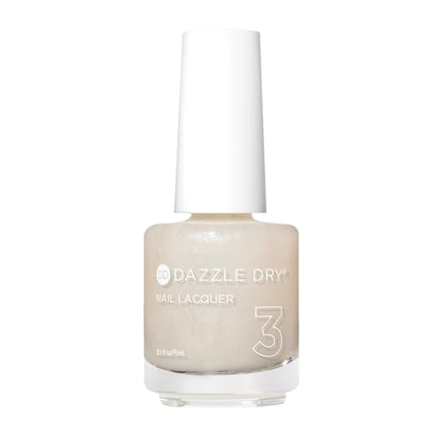 Dazzle Dry Nail Lacquer (Step 3) - Stardust - A super sheer frosty white with a subtle shimmer. Sheer frost finish. (0.5 fl oz)