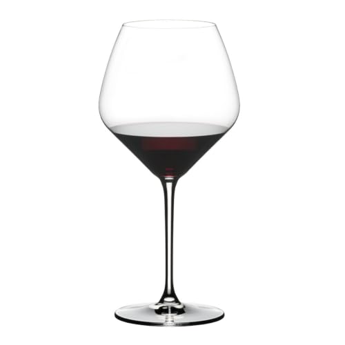 Riedel Extreme Pinot Noir Wine Glasses Set of 4 – Crystal Red Wine Glasses for Elegant Tasting