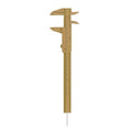 BRAWNA Brow Pro Measuring Tool with 1 Eyebrow Ruler Sticker - Double Scale Eyebrow Ruler for Microblading, Brow & Makeup Artists - Eyebrow Caliper Ruler Plastic- Gold