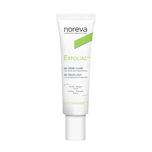 Noreva Exfoliac Tinted Anti-Impetions Treatment Light Tint - Matte, Sebum Control