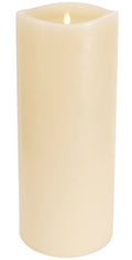 Luminara Flameless LED Pillar Candle 6.25x15 Inch Ivory Moving Flame Timer Safe