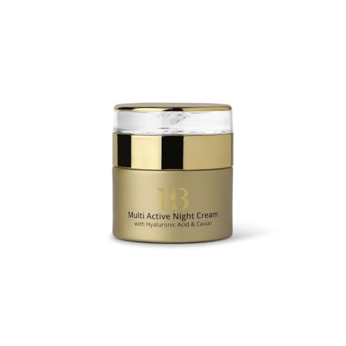 Dead Sea Anti-Aging Night Cream for Face & Neck - Hydrating Moisturizer with Hyaluronic Acid & Caviar Extract