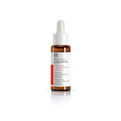 Collistar Vitamin C & Alpha Arbutin Face Serum for Brightening & Anti-Aging, Sensitive Skin, 30ml
