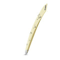 MR.GREEN Curve Handle Eyebrows Tweezers Professional Fine Hairs Removal Puller Makeup Tools Stainless Steel Beauty Clips Removal (Light Yellow)