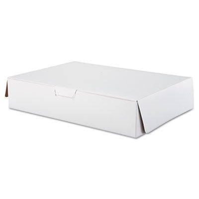 Southern Champion Tray 1029 White Non-Window Sheet Cake & Utility Box 19" x 14" x 4" (Case of 50)