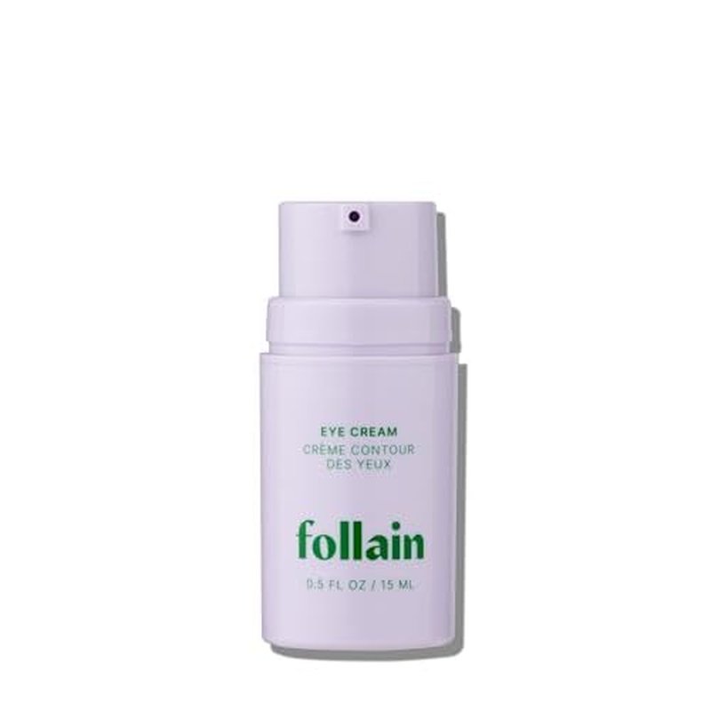 Follain 5% Vitamin C + Caffeine Brightening Eye Cream for all Skin Types | Visibly Reduce Dark Circles, Puffiness, & Wrinkles - Clean Beauty, Daily Hydrating Eye Treatment - Vegan & Cruelty-Free