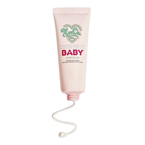 KimChiChic Beauty Rice Rice Baby Foaming Makeup Removing Face Cleanser - with Rice Extract & Collagen, Deep Cleans, Soothes, & Removes Makeup - 3.38 fl oz