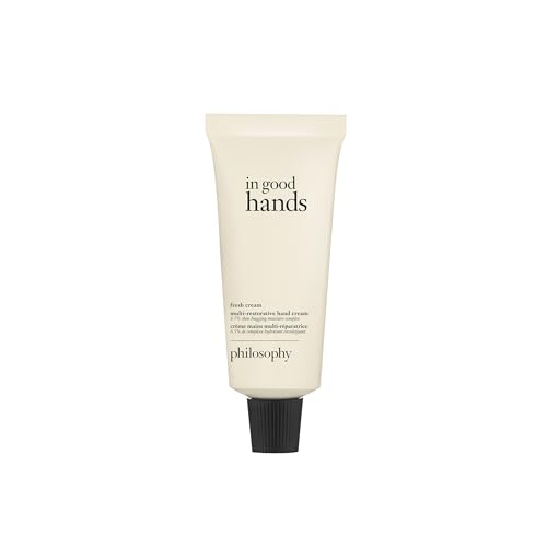 philosophy in good hands multi-restorative hand cream - with vitamin C & niacinamide - plumps & smoothes crepey skin - reduces the appearance of dark spots - transfer-proof & non-greasy formula