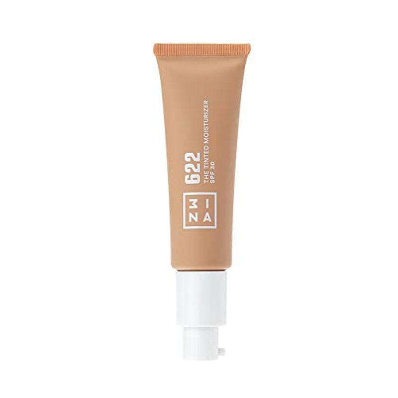 3INA The Tinted Moisturizer SPF 30 ? Tinted Face Moisturizer for Women with Hyaluronic Acid ? Light to Medium Coverage Foundation ? 622 ? 1.01 oz