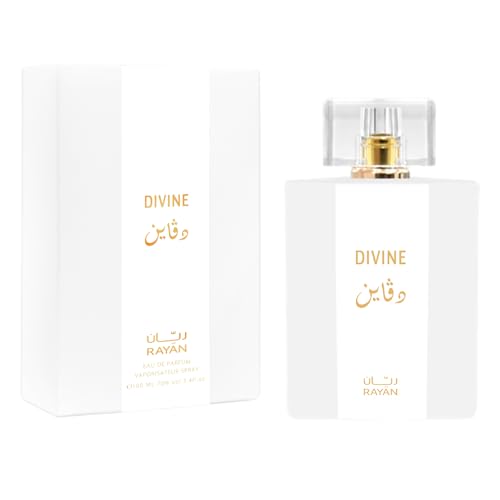 RAYAN Divine Perfume for Women - Long Lasting White Floral Eau De Parfum 100ml - Arabian Luxury Gift Set
